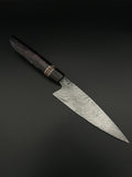 Damascus Dinosaur Petty Knife