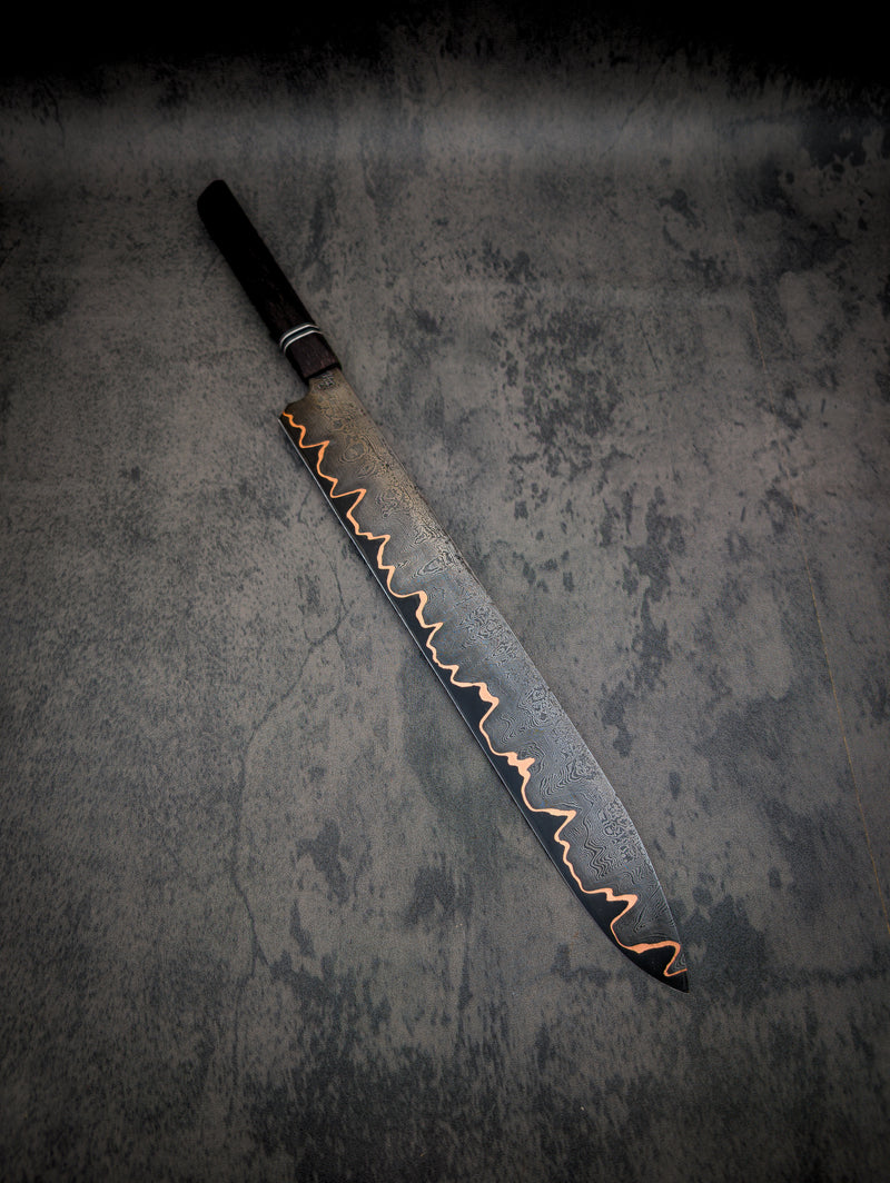 Copper Damascus Slicer